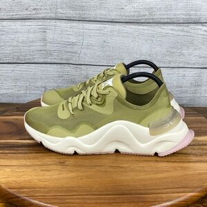 Sorel Kinetic Rnegd Float Olive Green Shoes NL4699-358 Women’s Sneaker Size 8
